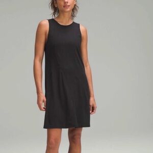 Lululemon Ribbed Modal Cotton Black Sleeveless Dress - 8